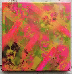 Image of SEAN WORRALL - "Pacidy" (Feb 2023) - Acrylic on canvas, 20x20x1cm.