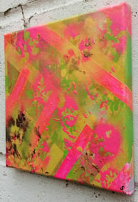 Image 3 of SEAN WORRALL - "Pacidy" (Feb 2023) - Acrylic on canvas, 20x20x1cm.
