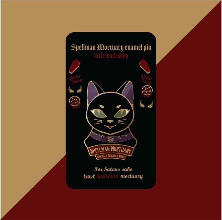 ☆ Mortuary Cat Pin ☆