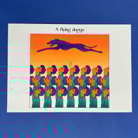 Image 2 of Risographie " A flying doggo"