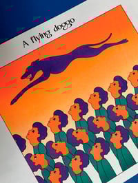 Image 3 of Risographie " A flying doggo"