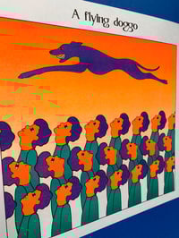 Image 4 of Risographie " A flying doggo"