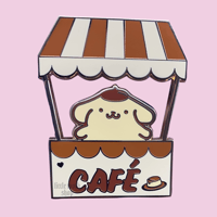 ♡ Snacky Cafe Pup Enamel Pin ♡