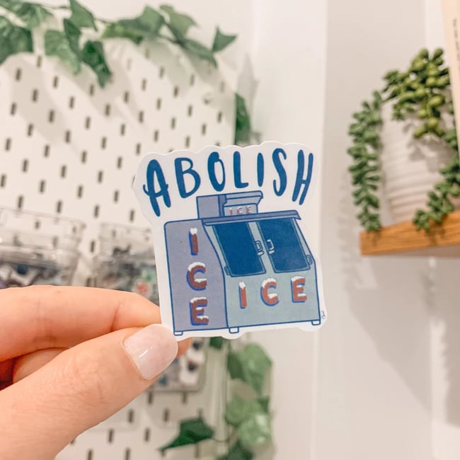 Abolish Ice Sticker 