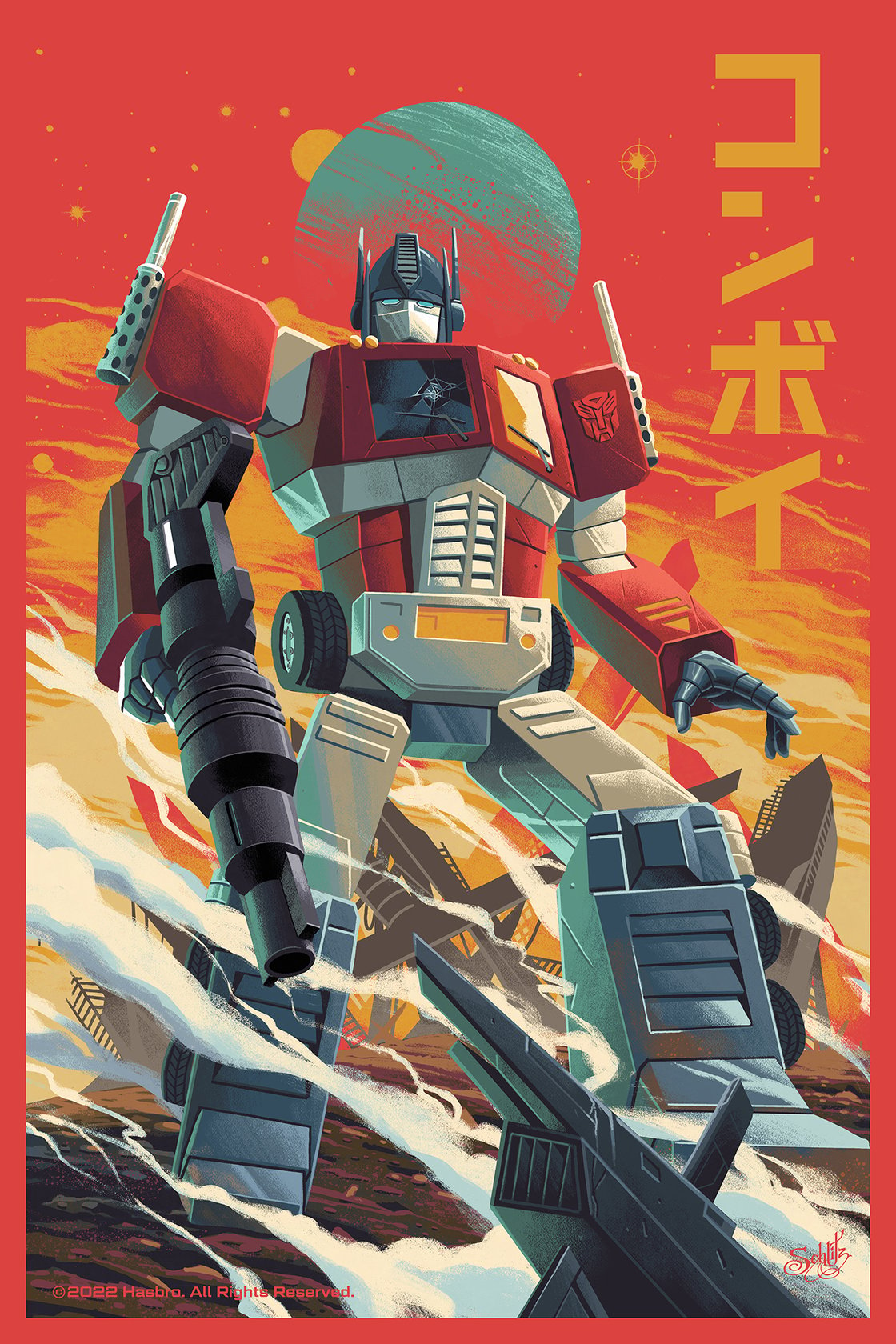 Image of Ltd Edition 'Optimus' / 'Convoy' Poster - 16" x 24"