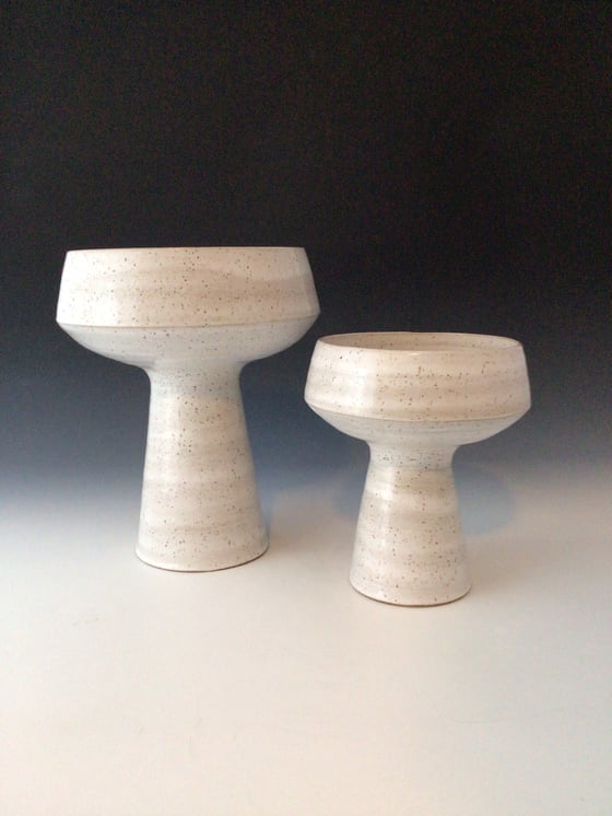 Image of Elevated White Bowls