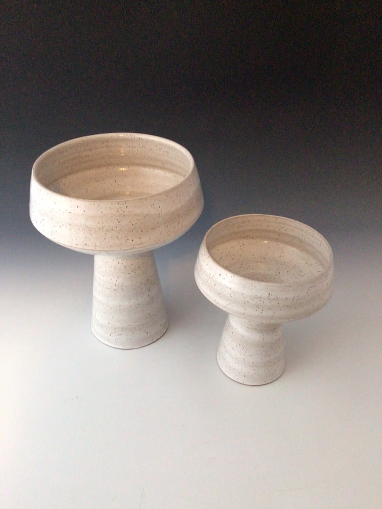 Image of Elevated White Bowls