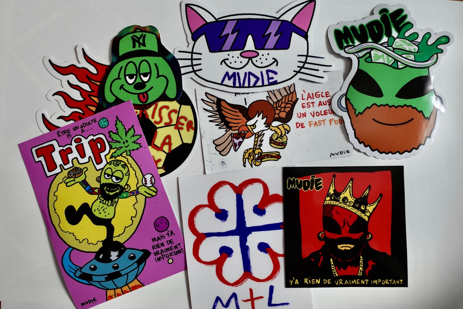 Image de Mudie cool stickers mega pack ( 10 stickers! )