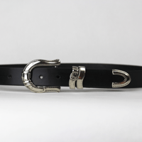Image 1 of Nickel four-piece buckle belt