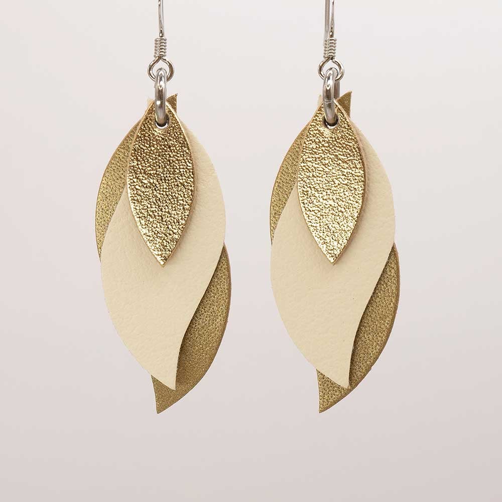 Leather drop deals earrings