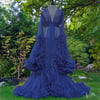 Classic Blue Vegan "Cassandra" Dressing Gown 