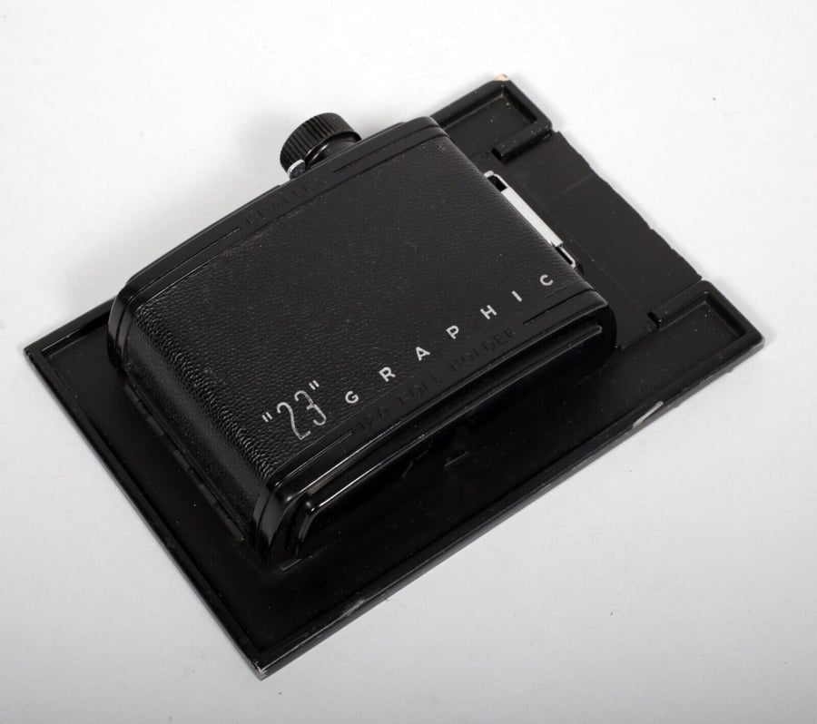 Image of Universal Graflex "23" 6X9 roll film back for any 4X5 camera