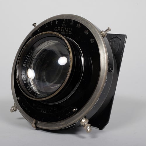 Image of Meritas Ultra Speed Anastigmat 10 3/4" (270mm) F4.5 lens in Optimo shutter