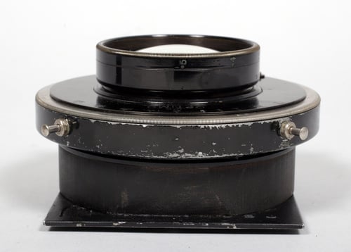 Image of Meritas Ultra Speed Anastigmat 10 3/4" (270mm) F4.5 lens in Optimo shutter