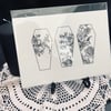 Floral Bouquet Coffin Print 