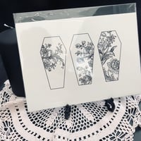 Image 1 of Floral Bouquet Coffin Print 