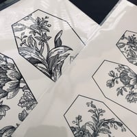 Image 3 of Floral Bouquet Coffin Print 
