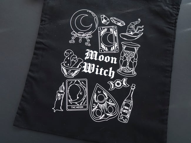 Moon Witch Tote Bag