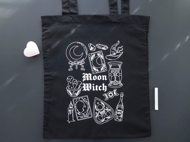 Moon Witch Tote Bag