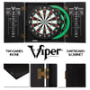 Official Viper Hideaway Dart Board Low Profile Cabinet Set w/ Reversible Dartboard