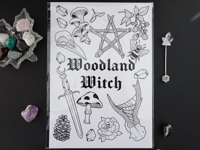 Woodland Witch Print