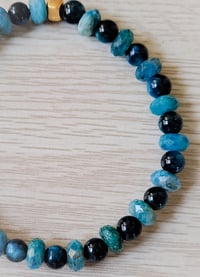 Image 2 of Apatite Tiger Eye Bead Bracelet