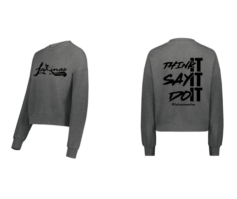 Image of Dark Gray Slouchy Cute Crew