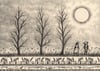 'By three trees' Original Drawing