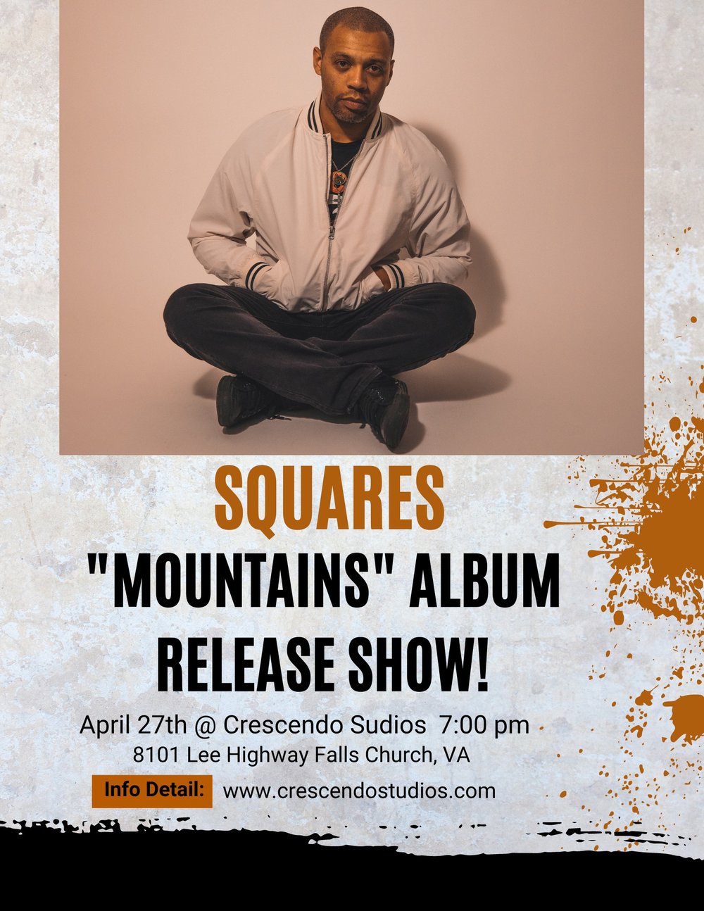Image of SQUARES AT CRESCENDO STUDIOS APRIL 27