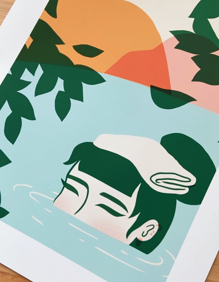 Onsen Girl Print Image 3