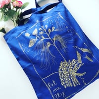 Image 2 of Tote Bag *Blue Spring Birds*