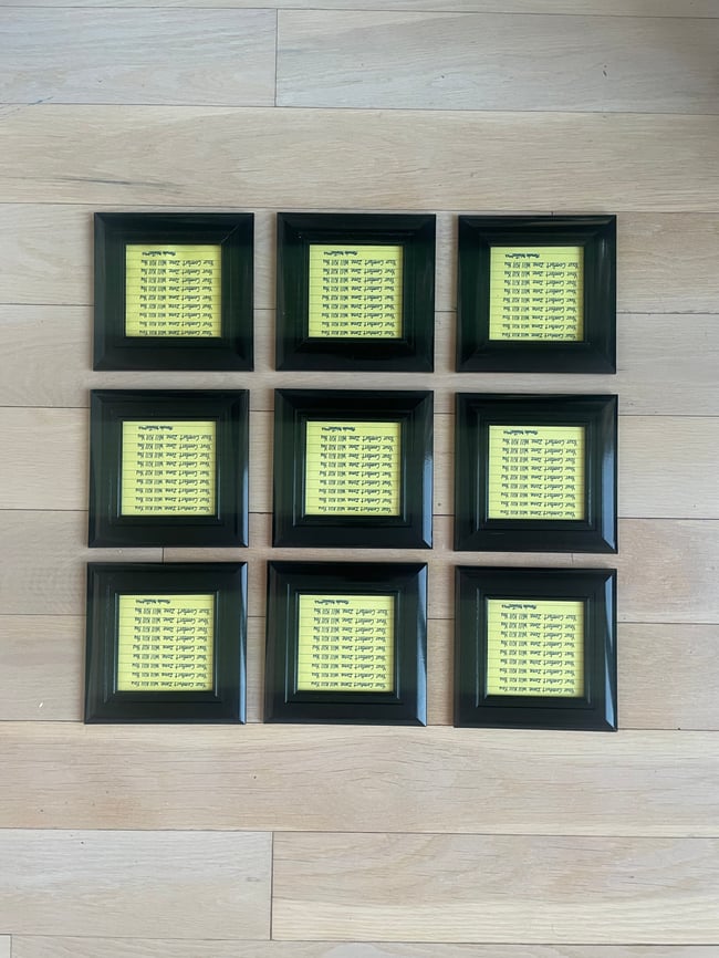 6.25” x 6.25” Your Comfort Zone Will Kill You