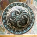 VICKY WALTON SHALLOW BOWL - possibly decorated by Quentin Bell. 