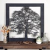 Extra Large Woodcut Tree