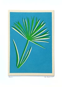 Image 4 of Green Fan Palm Fabric Print