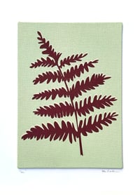 Image 4 of Sea Glass Fern Fabric Print