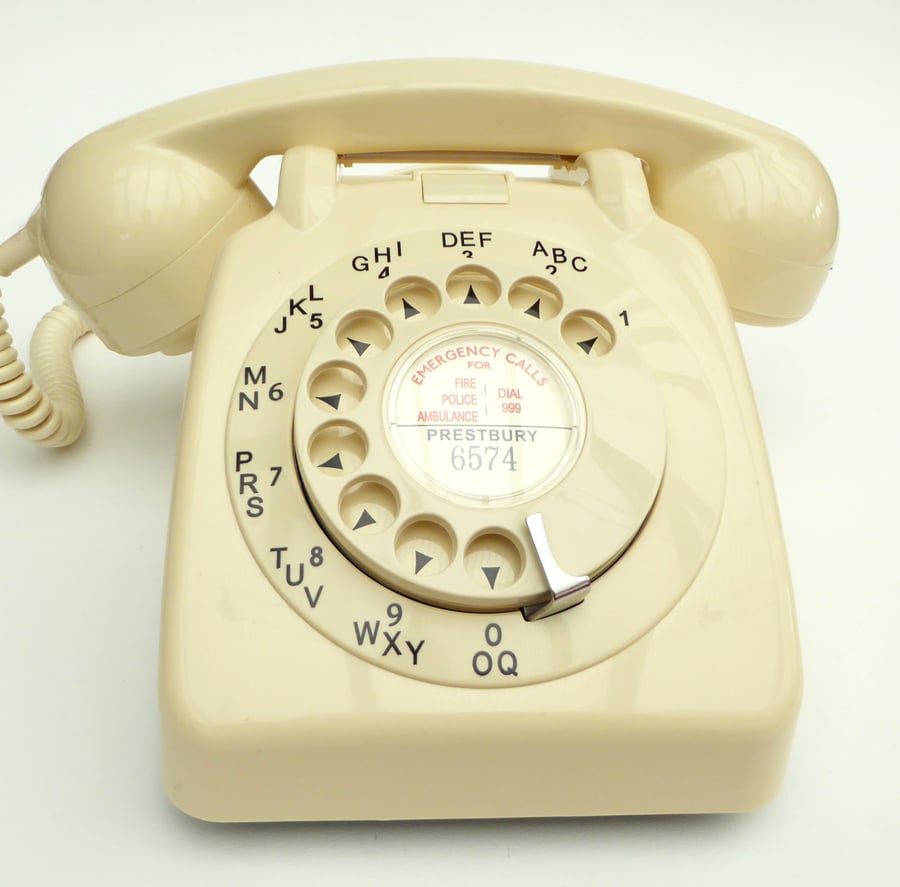 Image of GPO 706 Dial Telephone - Ivory