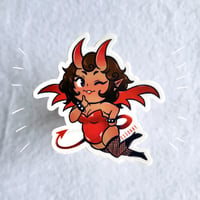 Red Devil Vinyl Sticker