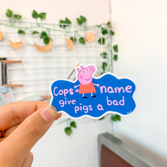 Cops Give Pigs A Bad Name Sticker