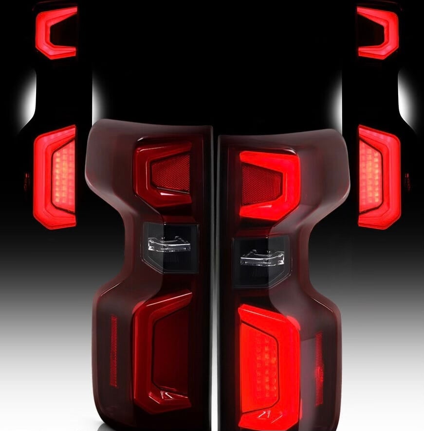 07 13 Silverado Led Tail Lights Red 3 Hid Kitz