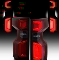 Image 1 of 2019-2023 SILVERADO LED TAIL LIGHTS RED SMOKE