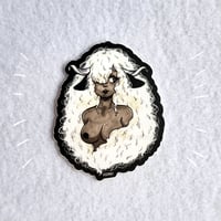 Image 1 of Fluffy Sheep Vinyl Sticker