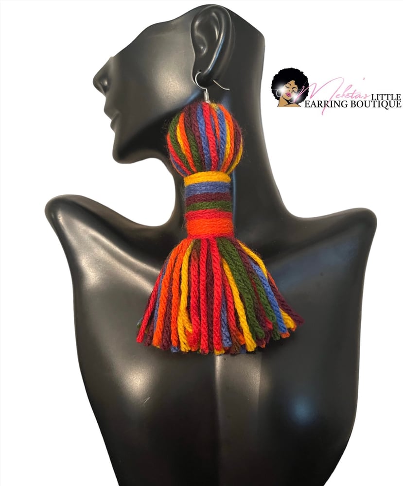 Image of Tassel Queen- Multicolored (Clip-Ons available)