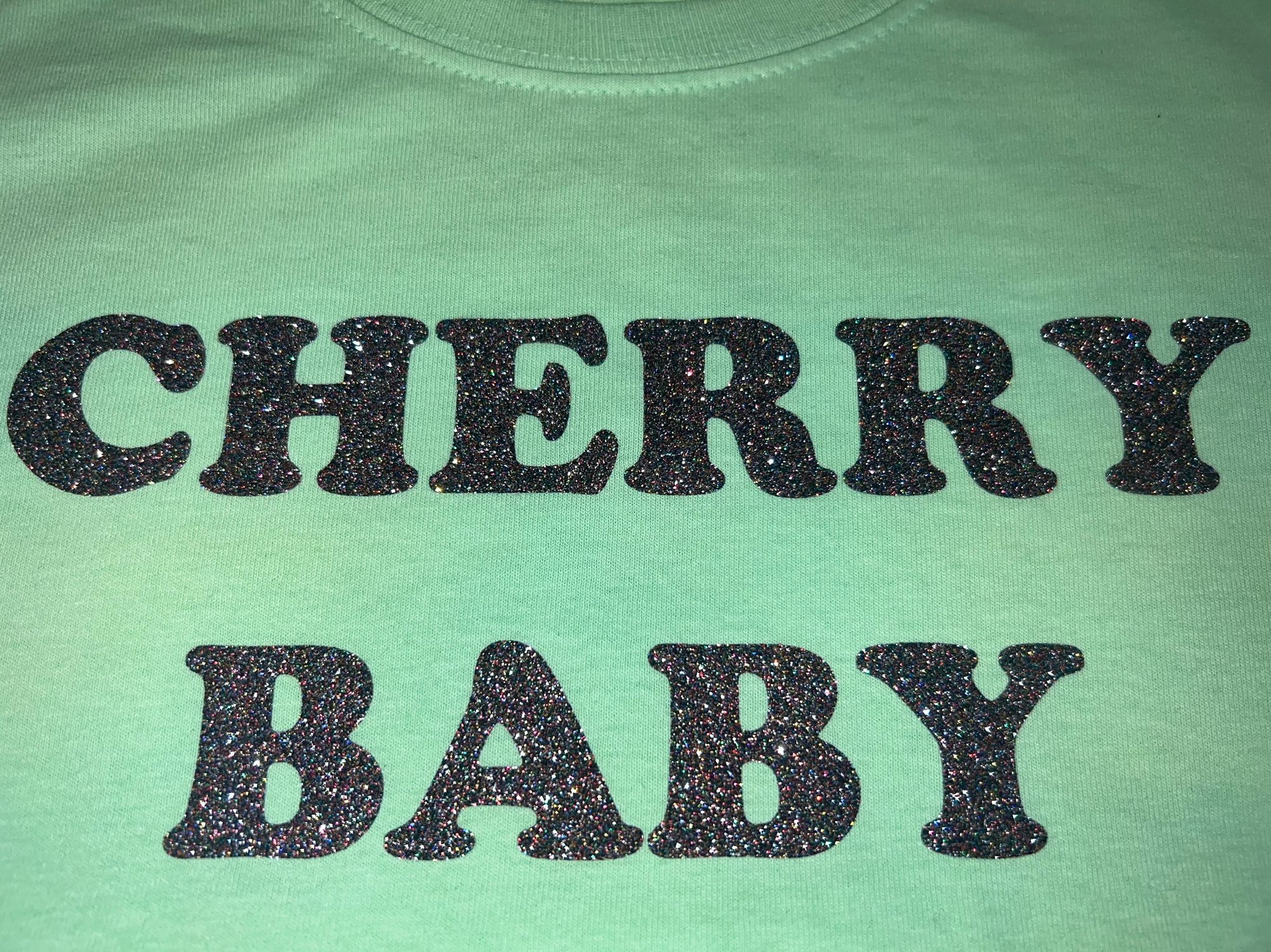 NEW Mint Disco Cherry Baby Tee