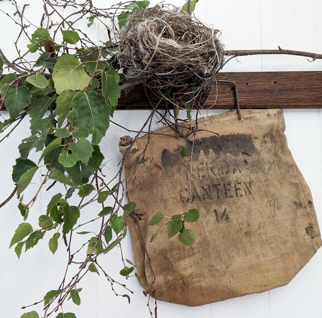 Canvas water bag Gathered Vintage Wares