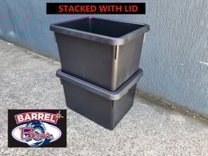 Image of Heavy Duty 50 Litre Bin with lid. Made in Australia. PICK UP ONLY