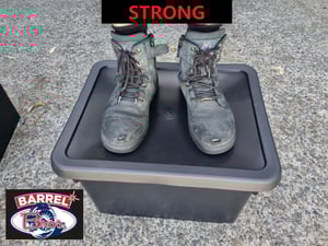 Image of Heavy Duty 50 Litre Bin with lid. Made in Australia. PICK UP ONLY