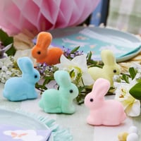 Image 1 of Pastel Felt Bunny Set
