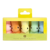 Image 2 of Pastel Felt Bunny Set
