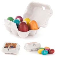 Image 1 of Small wooden Easter Eggs in Carton